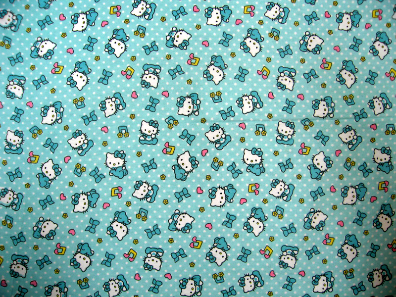 European Crib Hello Kitty Blue Fitted Baby Crib Sheets