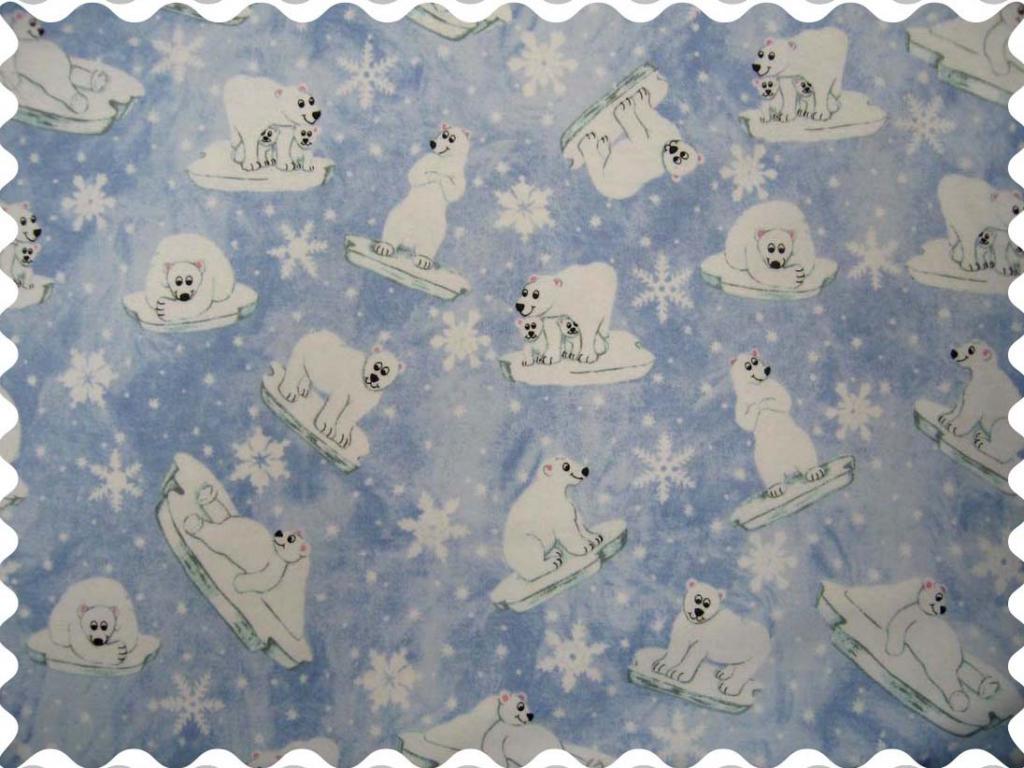 Fabric Shop Winter Polar Bear Fabric Yard Baby Crib Sheets