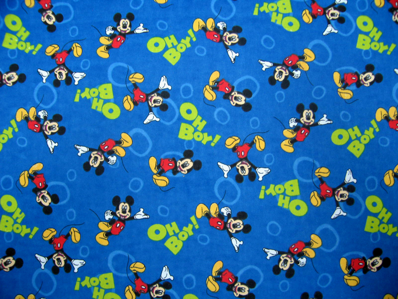 Crib Toddler Oh Boy Mickey Mouse Sheet Set Flat Fitted