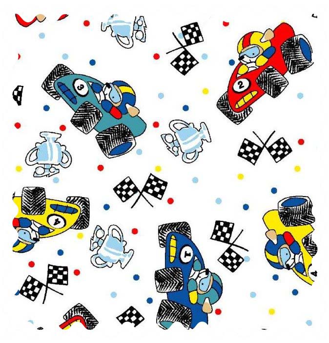 Fabric Shop Fun Race Cars Fabric Yard Baby Crib Sheets