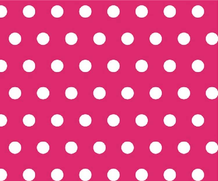 Cradle - Polka Dots Hot Pink - Fitted
