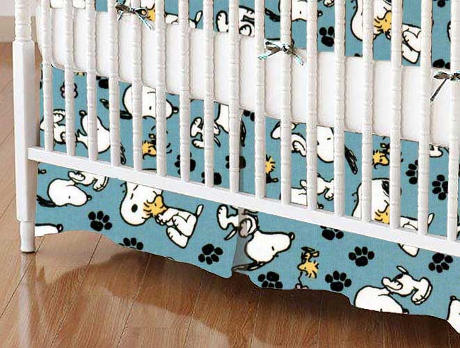 Crib Skirt Snoopy Crib Skirts Sheets Sheetworld