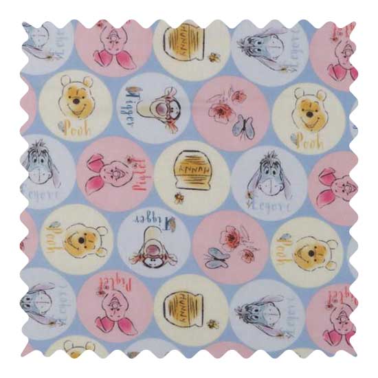 Pooh Fabric - 100% Cotton - 22 x 42 inches