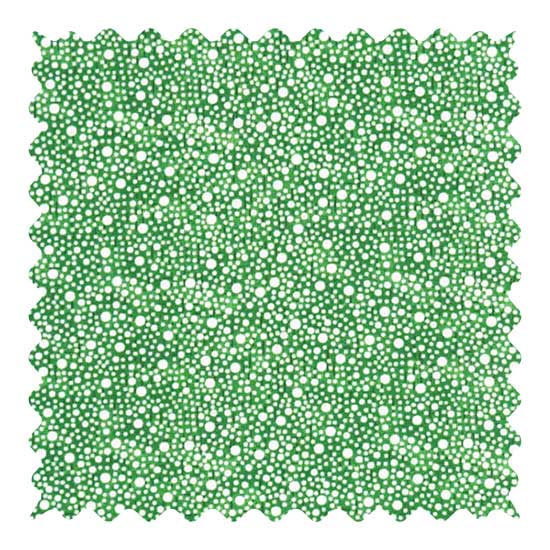 Confetti Dots Green Fabric - 100% Cotton - 21 x 53 inches