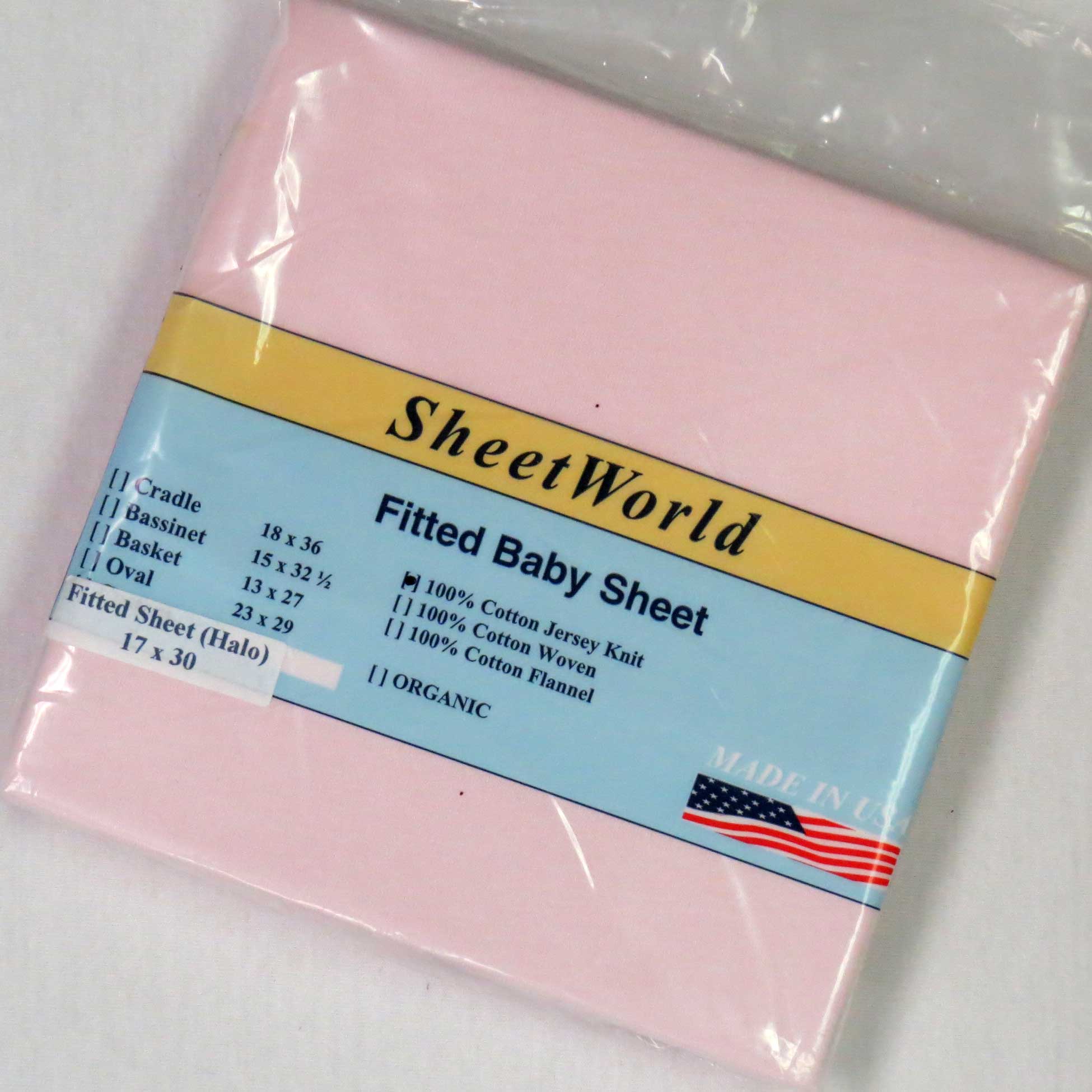 Solid Pink Cotton Jersey Bassinest Sheet - Fits Halo