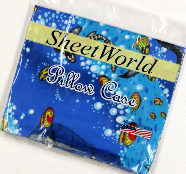 Blue Sea Fish Baby Pillow Case