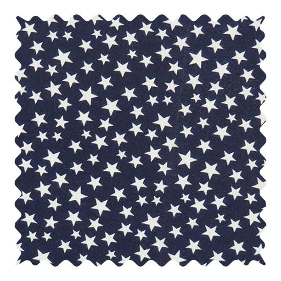 Stars Navy Fabric - 100% Cotton - 17 x 43 inches