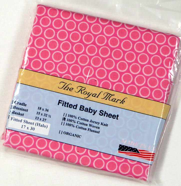 Primary Pink Bubbles Cotton Bassinest Sheet - Fits Halo