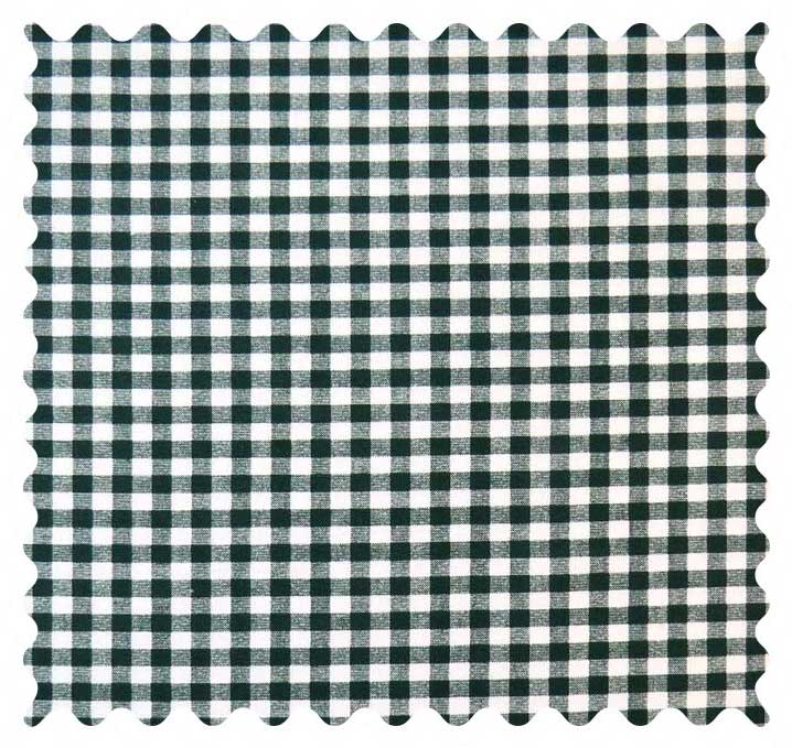 Hunter Green Gingham Check Fabric - 100% Cotton - 40 x 44 inches