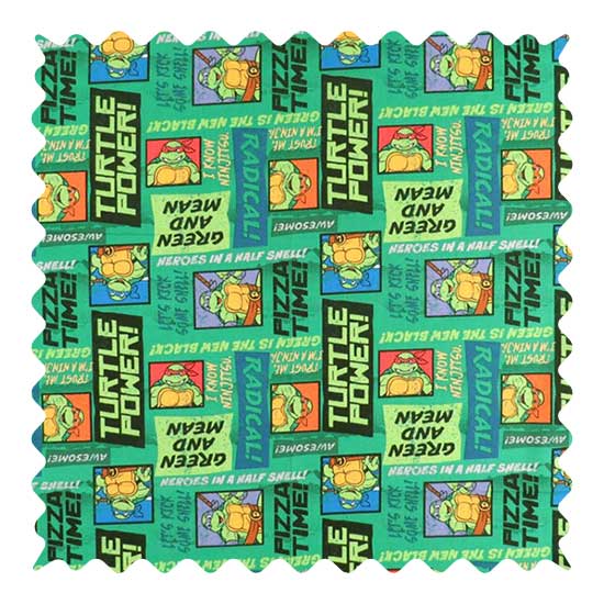 Ninja Turtles Fabric - 100% Cotton - 31 x 42 inches