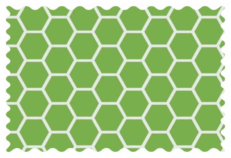 Citrus Green Honeycomb Fabric - 100% Cotton - 21 x 42 inches