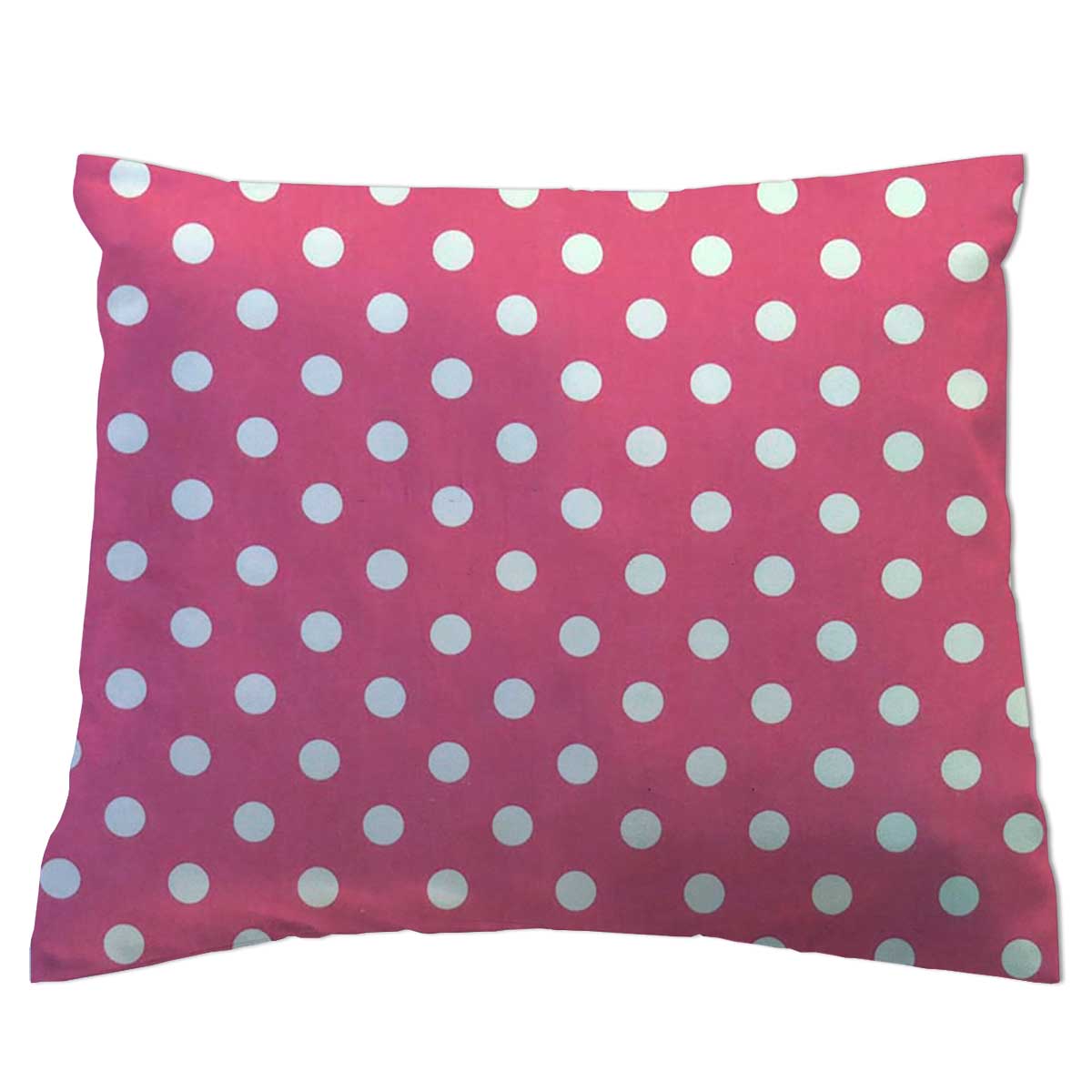 pink polka dot pillowcase