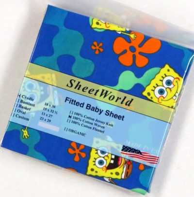 Sponge Bob Cotton Woven Cradle Sheet 18x36