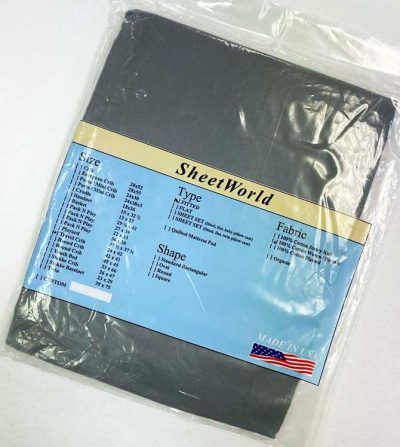 Solid Grey Cotton Travel Lite Playard Sheet - Fits BabyBjorn 24 x 42