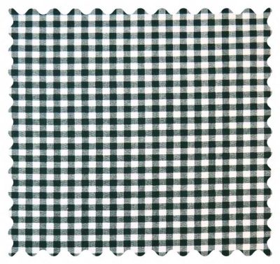 Hunter Green Gingham Check Fabric - 100% Cotton - 40 x 44 inches