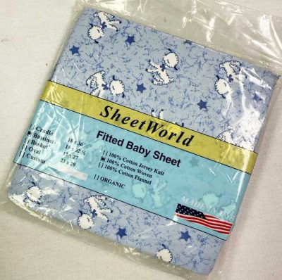 Baby Lambs Cotton Bassinet Sheet - 15 x 33