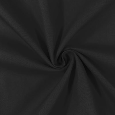 Solid Black Woven Fabric
