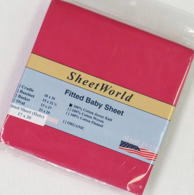 Solid Hot Pink Cotton Jersey Bassinest Sheet - Fits Halo
