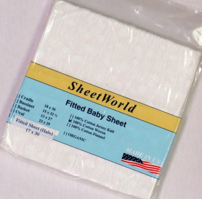 White Floral Stems Cotton Bassinest Sheet - Fits Halo