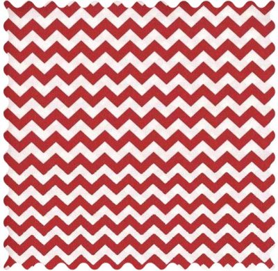 Red Chevron Fabric - 100% Cotton - 39 x 42 inches