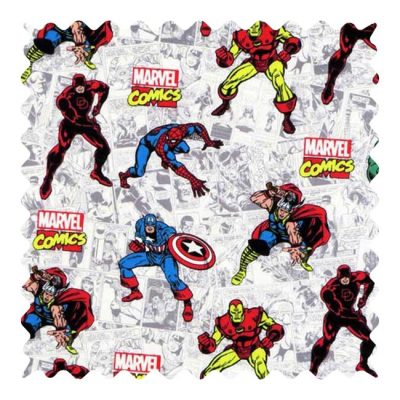 Marvel Comics Fabric - 100% Cotton - 10 x 23 inches