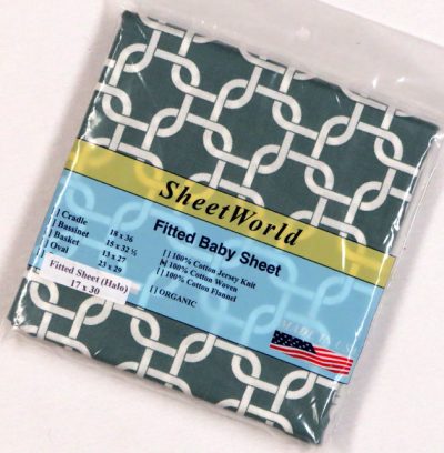 Seafoam Links Cotton Bassinest Sheet - Fits Halo