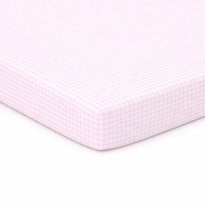 Pink Gingham Jersey Knit
