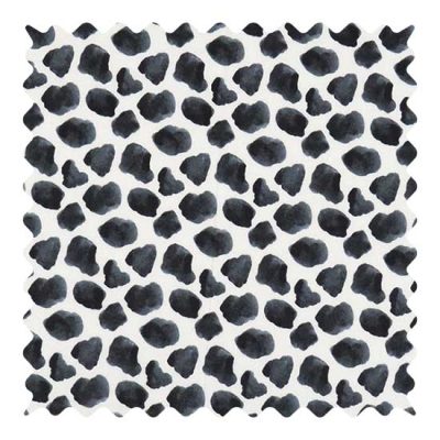 Black Cow Fabric - 100% Cotton - 10 x 42 inches